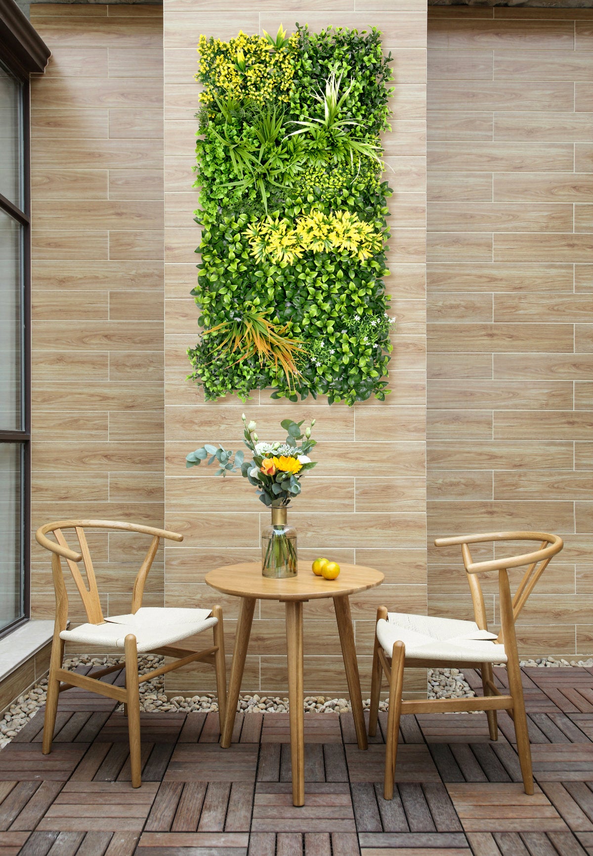 Spring artificial green wall 0.5m x 1m